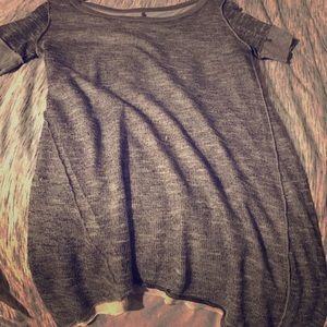 Gray asymmetrical top!